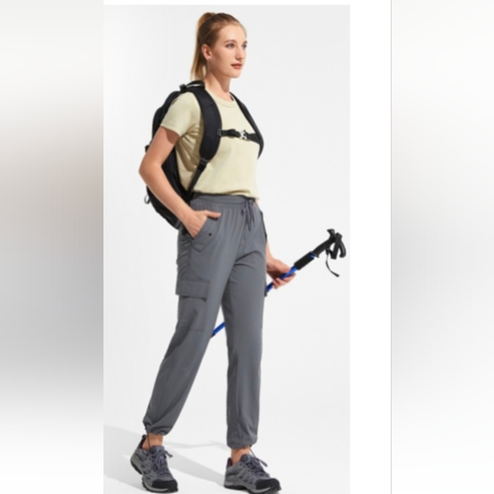 POLIVA Hiking Pants Women Lightweight Cargo Pants Quick Dry